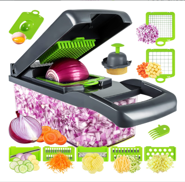 Fullstar Durable Vegetable Chopper Dicer Mandoline Slicer Fruit & Vegetable Cutter and Chopper