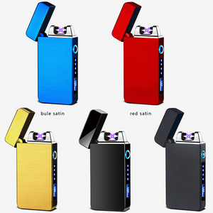 Hot Sale Cheap Cigarette Cigar USB Dual Arc Electronic Charging Lighter