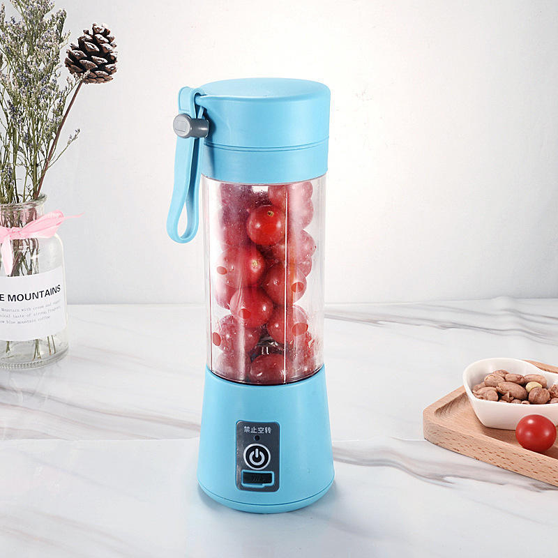 Electric Personal Use Mini Blender Home USB 6 Blades Juicer Cup Machine Rechargeable Fruit Juice Portable Blenders