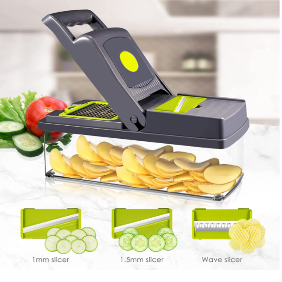 New Arrival Handheld Multifunctional Vegetable Chopper and Fruit Cutter Kitchen Tool for Potato Onion Apple Slicer