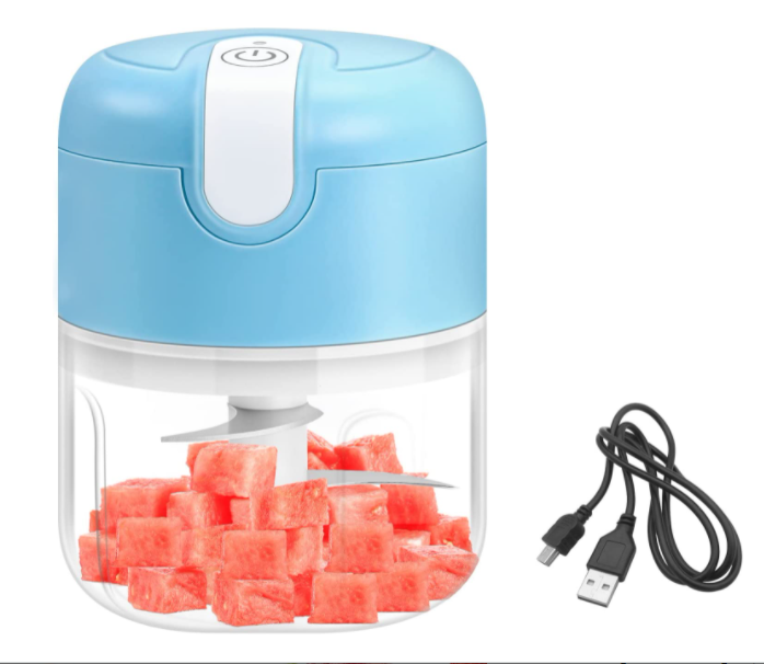 Mini USB Rechargeable Portable Electric Food Chopper Ginger Chili Minced Meat Kitchen Tools Electric Garlic Chopper