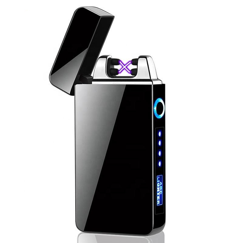 Hot Sale Cheap Cigarette Cigar USB Dual Arc Electronic Charging Lighter