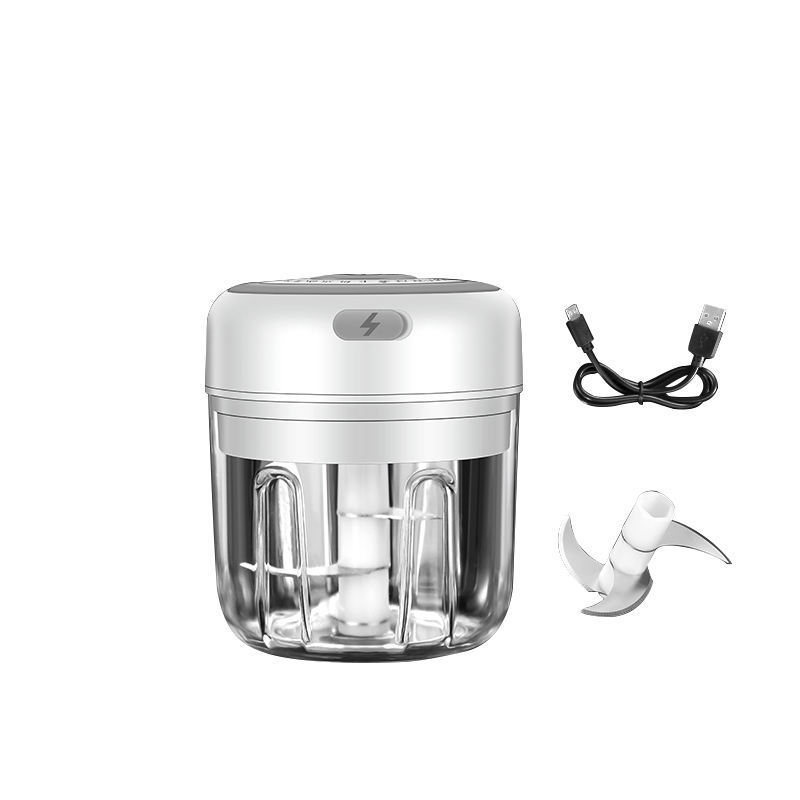 Electric Mini Garlic Chopper 250ML USB Portable Small Food Chopper Garlic Mincer Vegetable Onion Chopper