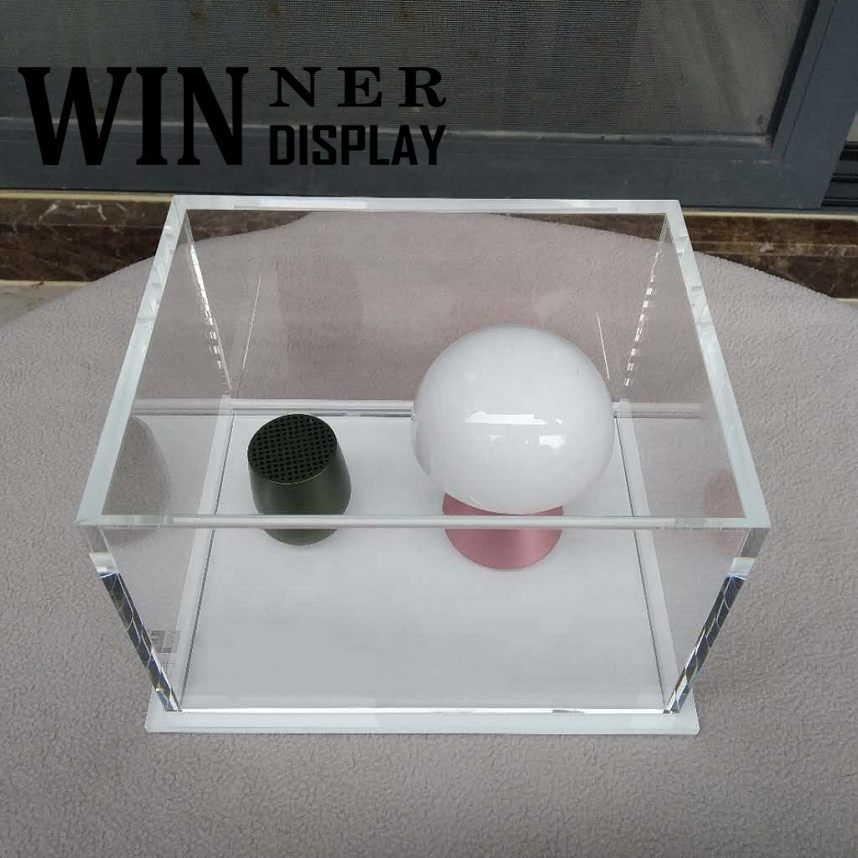 custom wholesale retail shops small transparent showcase acrylic speaker display box