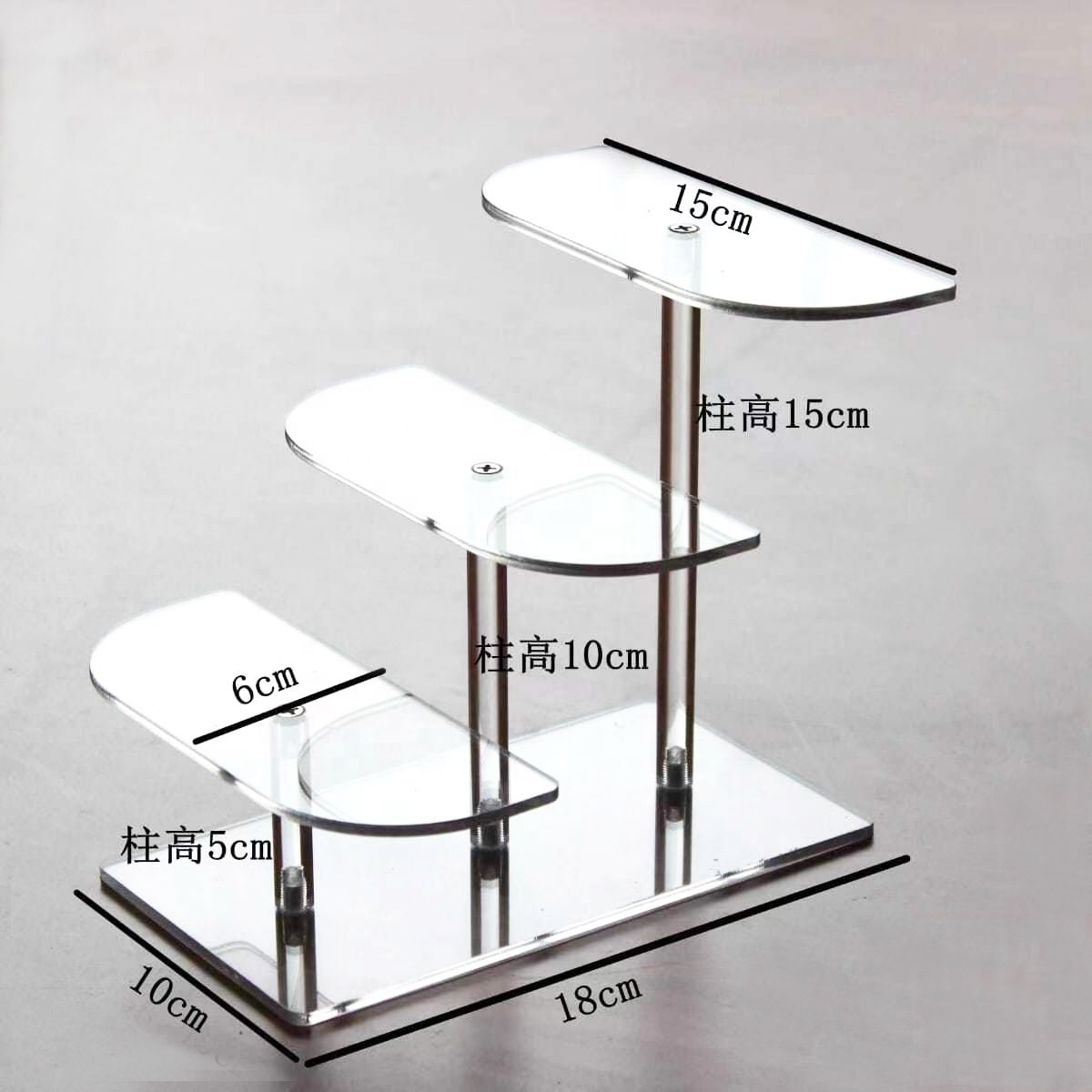 Wholesale Countertop Acrylic Eyeglasses Holder Sunglass Stand Display Shelf 4 Risers Frames Display Racks Stand for Sunglasses