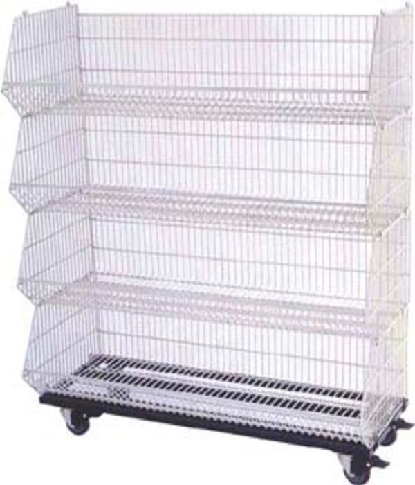 foldable rack Metal Wire Storage Rack Shelf With NSF Approval  wire display mesh  wire basket  display racking system warehouse