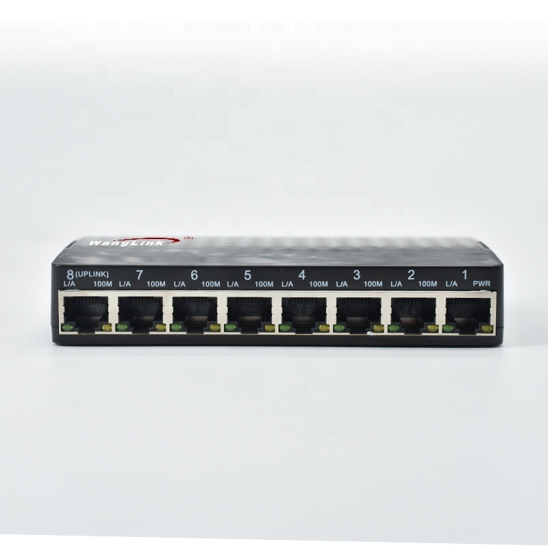 Wanglink Fast Ethernet Switch 8 Port 10/100Mbps Reverse POE with Selectabl POE Out RPOE Switch