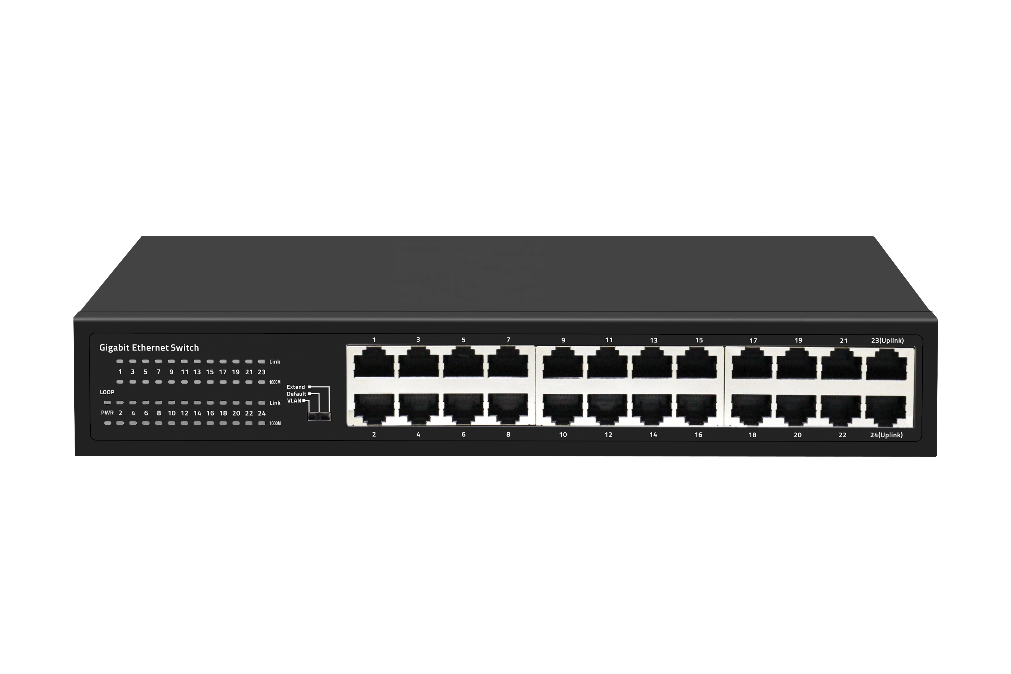 Wanglink Ethernet Switch Unmanaged 10/100/1000Mbps Desktop Gigabit Network Ethernet Switch 24 Port