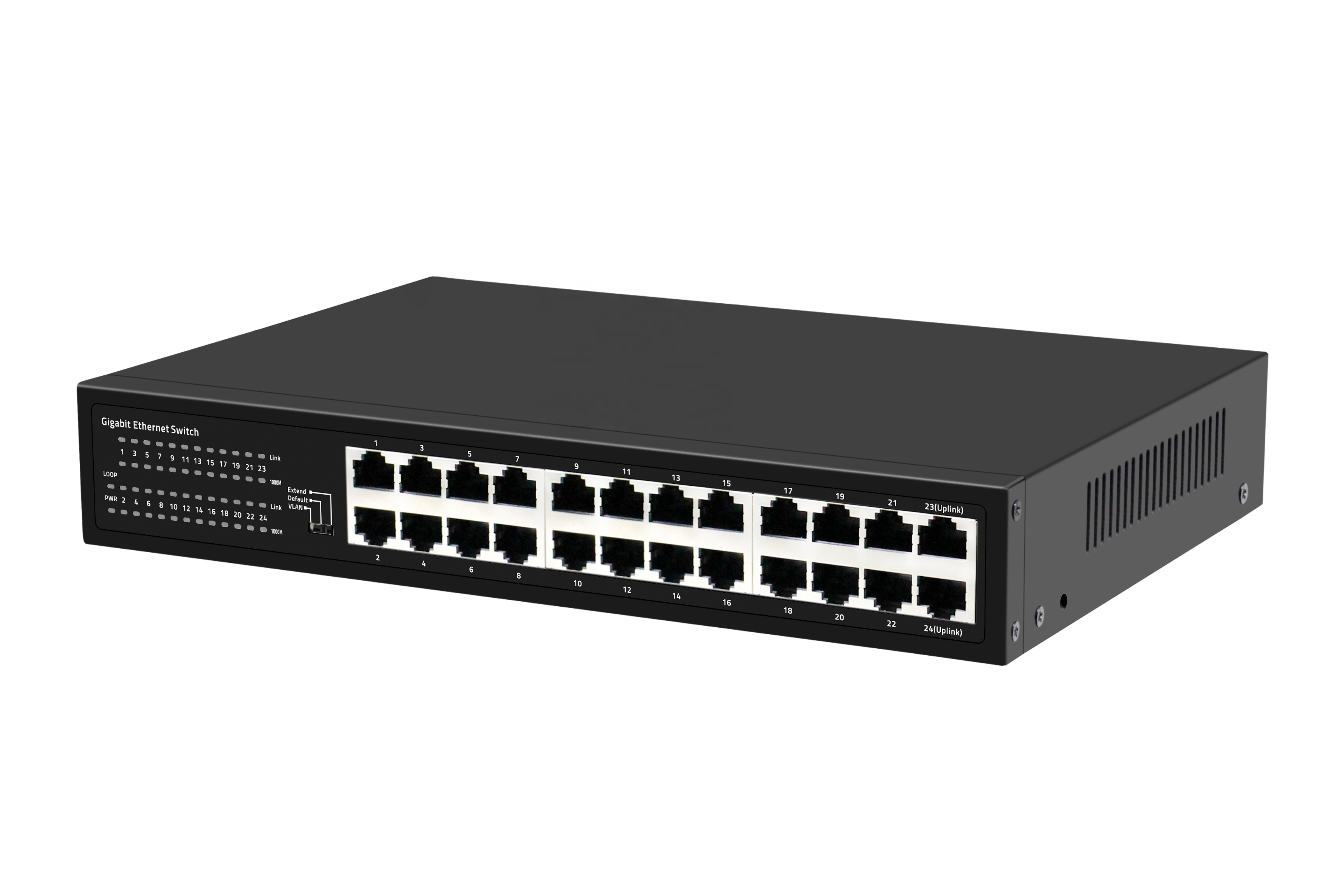 Wanglink Ethernet Switch Unmanaged 10/100/1000Mbps Desktop Gigabit Network Ethernet Switch 24 Port