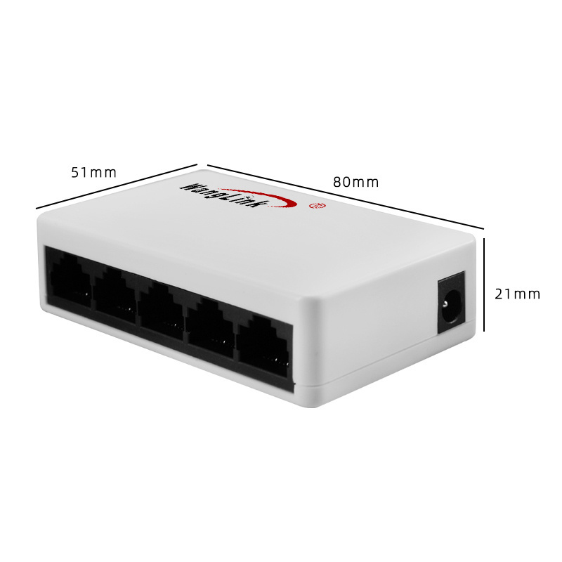 Wanglink Fast Unmanaged 5 Port Ethernet Hub Network Switch