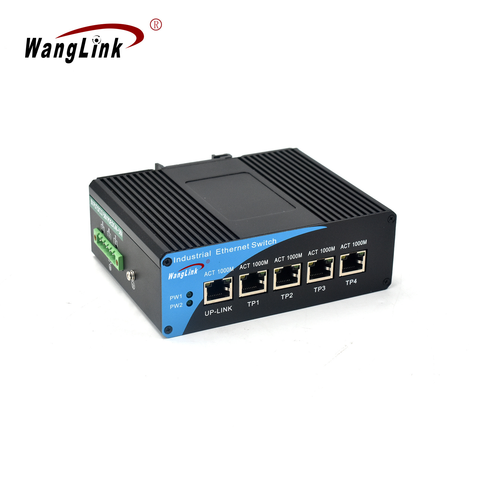 Wanglink 10/100/1000Mbps Industrial Switch 5 Port Industrial Grade Ethernet Switch