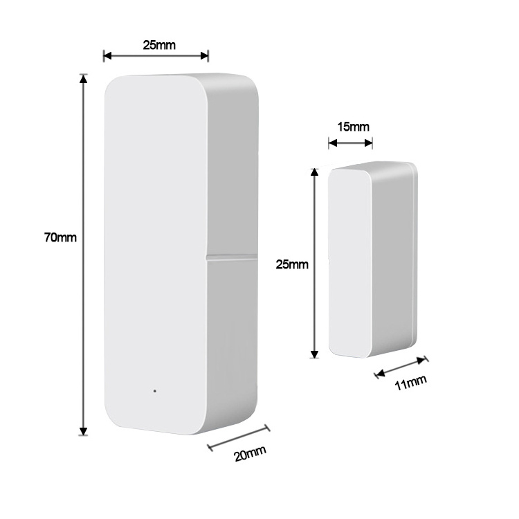 Wireless Smart WIFI door sensor window sensor which support Tuya smart/ smart life APP