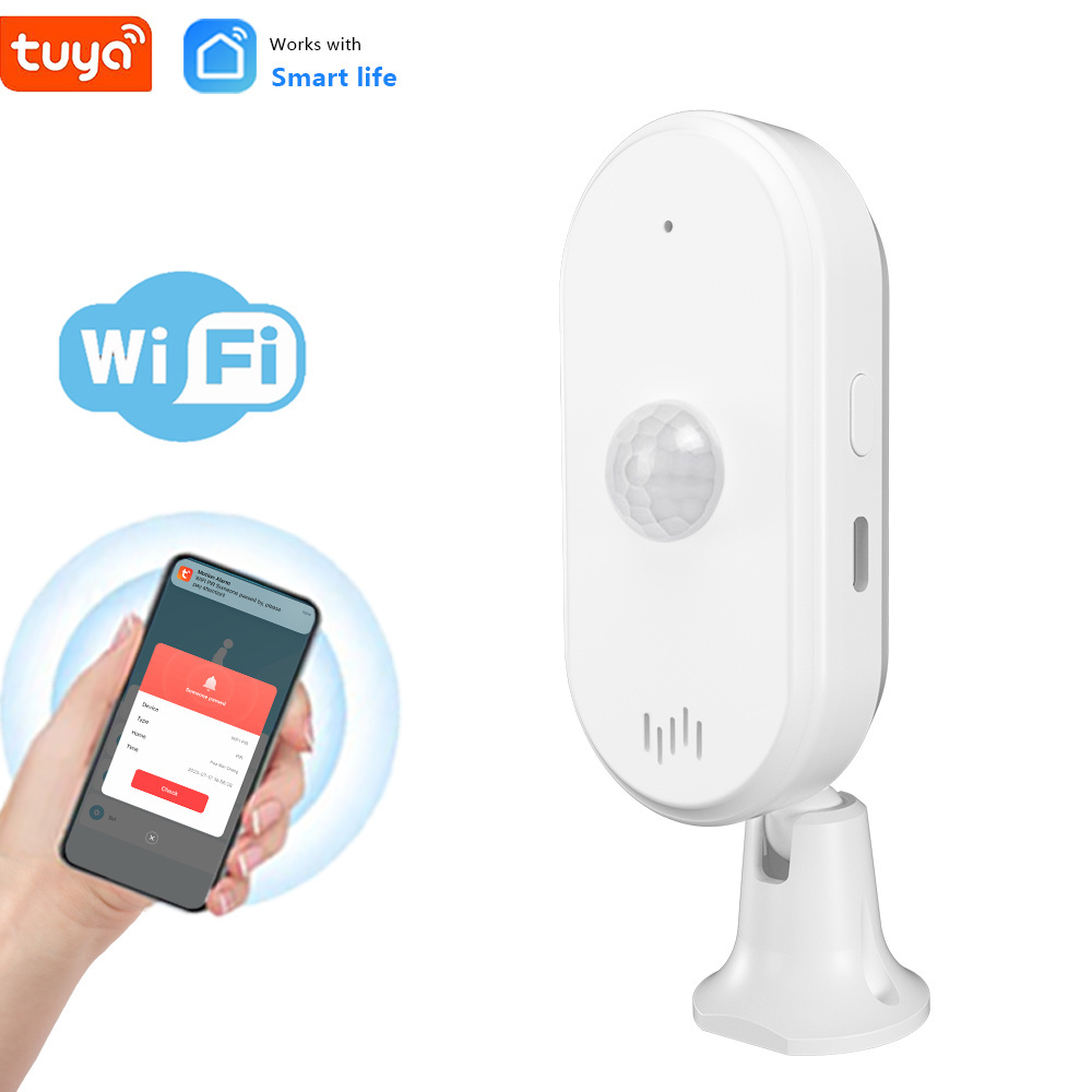 Wireless PIR Motion Sensor Detector Alarm APP Control Ceiling Mount Indoor Use WIFI Human Sensor Wide Angle LED Indicator