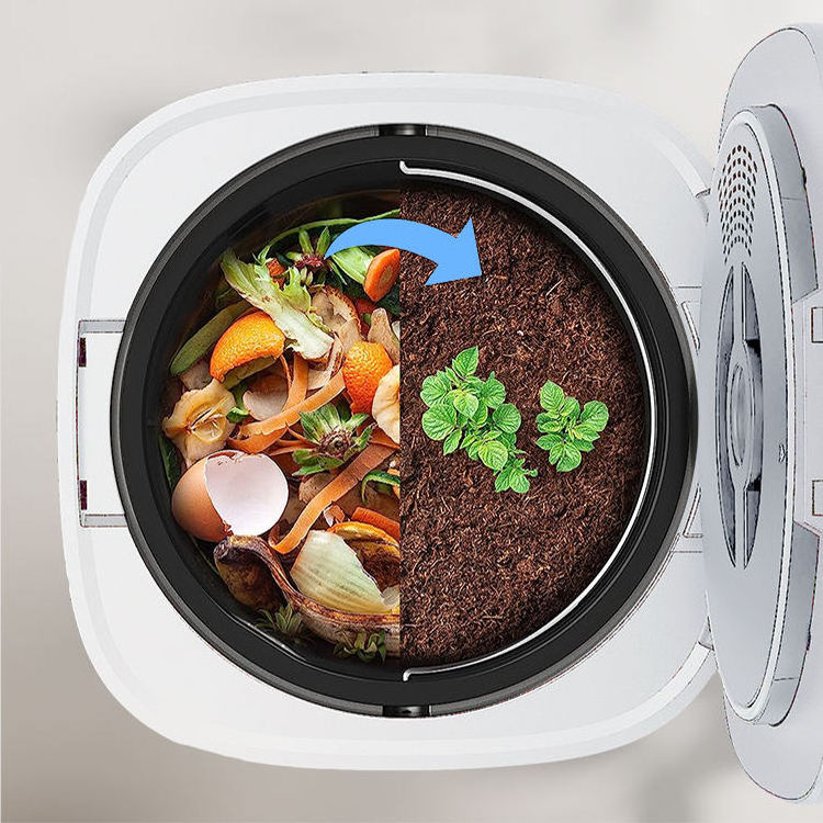 Wholesale OEM Custom Indoor Portable Smart Household Kitchen Food Waste Disposers 500W Food Cycler Composter