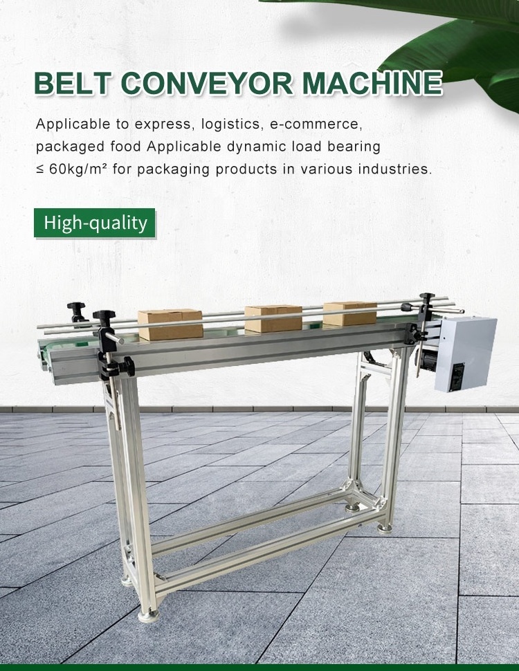 Customizable Small Mini Portable Belt Conveyor Rubber PVC Small Box Conveyor Belt Machine Production Line For Sale