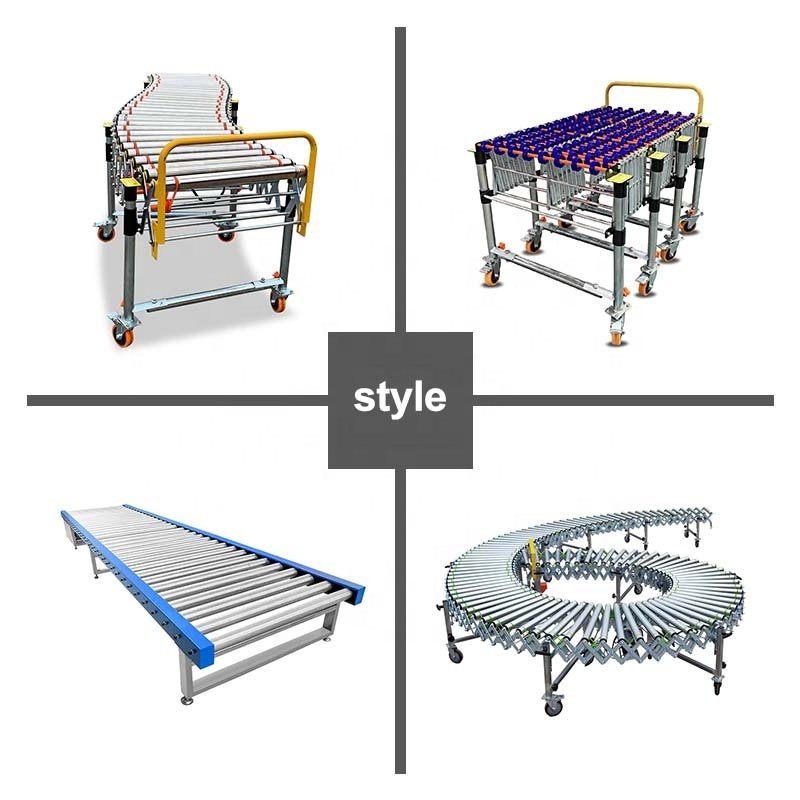 Electric Power/Gravity Power Straight Running Roller Conveyor for Carton Boxes Pallets Packing Line Unloading