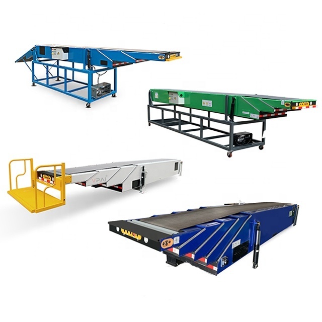 OEM Custom 3 4 5 Sections Container Unloading Equipment Movable Economic Truck Loader Telescopic Portable Conveyor Belt