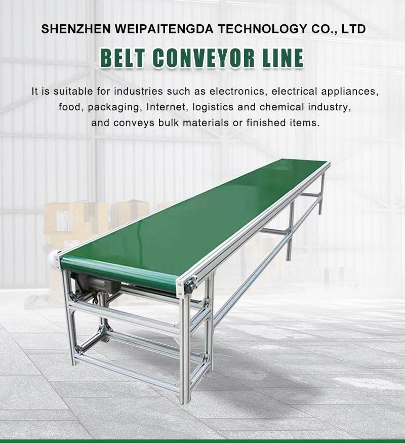 Wholesale Speed Control Small Machine Sorting flat Belt Conveyor with Electric Motor for Production Line