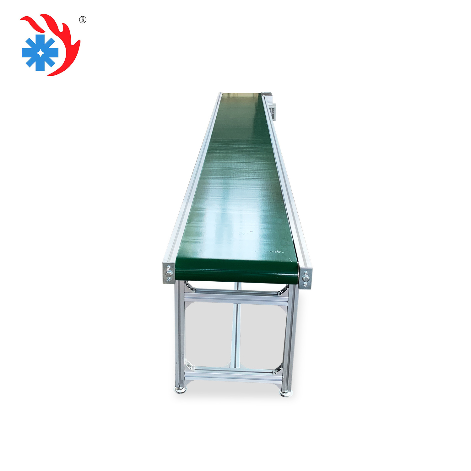 Factory stainless steel food grade assembly line small PVC belt conveyor for packing and production line