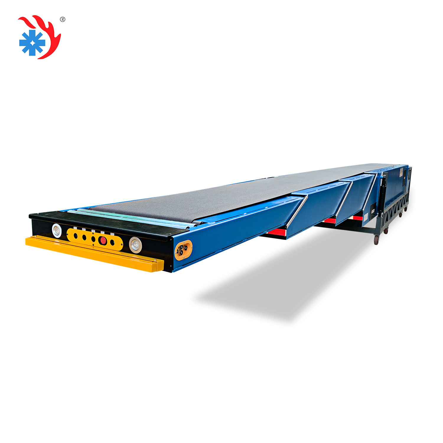 Truck Loading And Unloading Automatic System Help Moving Transport Mobile Heavy Duty Telescopic Belt Conveyor