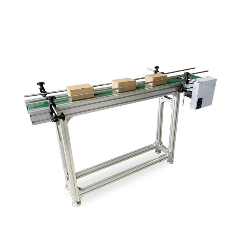 Aluminium light mini belt machine for small parels transportation sorting conveyor system