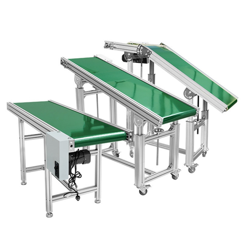 Double Face Belt Conveyor Modular Splicing pvc Belt Conveyor for Farm Use and Workshop assembly line