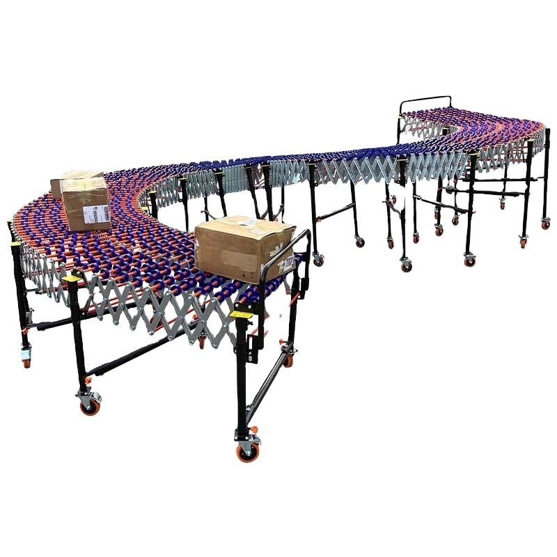 Good Quality Foldable Floor Manual Folding Pallet Line No Power Driven Design Gravity Flexible Roller Conveyor For Sale