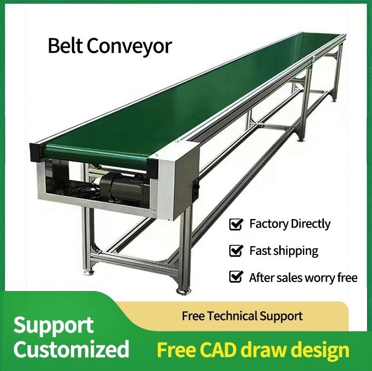 Factory Pvc/Pu Portable Conveyor Belt Food Industry Conveyor Belt Machine System Band Conveyor