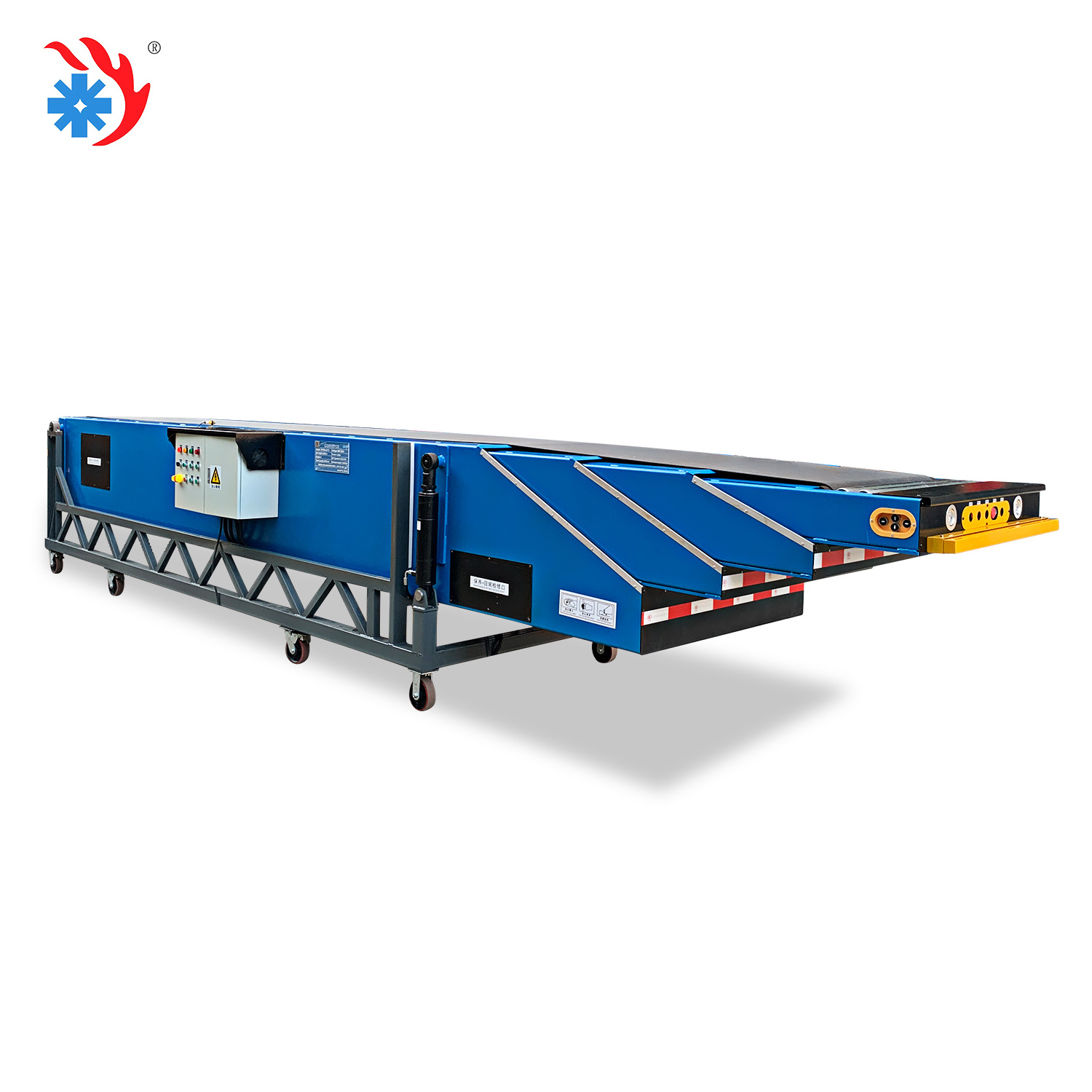 Truck Loading And Unloading Automatic System Help Moving Transport Mobile Heavy Duty Telescopic Belt Conveyor