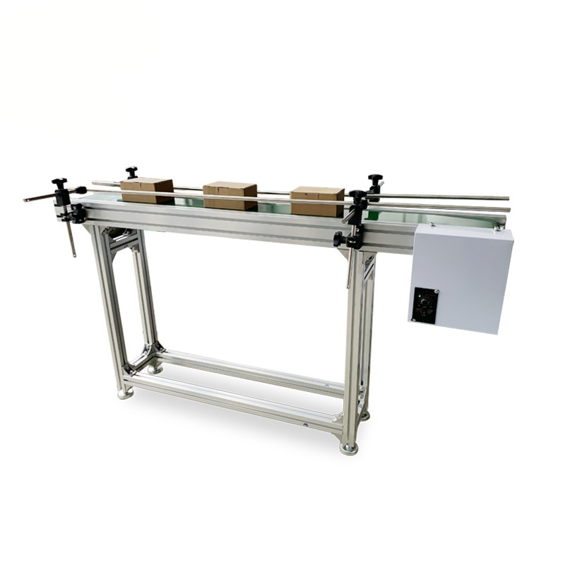 Aluminium light mini belt machine for small parels transportation sorting conveyor system