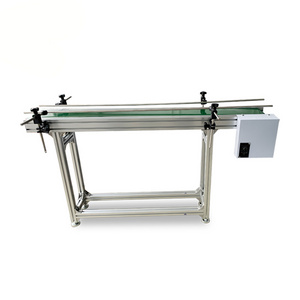 Aluminium light mini belt machine for small parels transportation sorting conveyor system