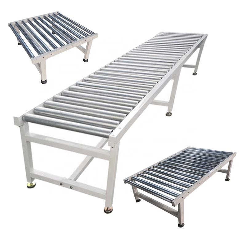 Electric Power/Gravity Power Straight Running Roller Conveyor for Carton Boxes Pallets Packing Line Unloading