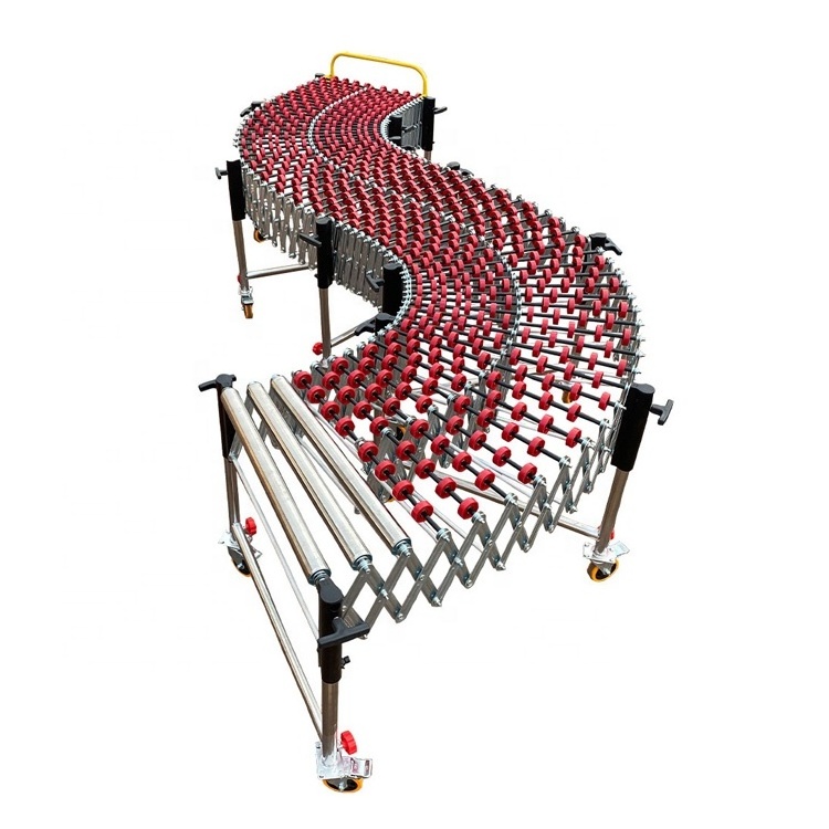 Good Quality Foldable Floor Manual Folding Pallet Line No Power Driven Design Gravity Flexible Roller Conveyor For Sale