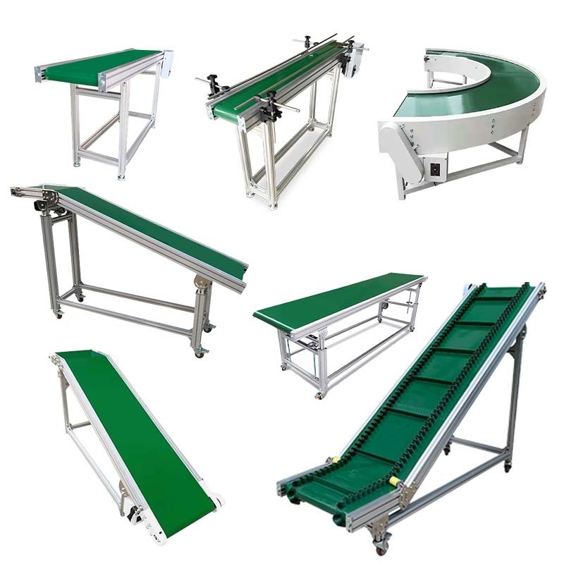 Skirt Apron Side Wall Belt Conveyor Belt With Cleates Hopper Incline Climbing Conveyor For Bulk Materials Cereal Candy