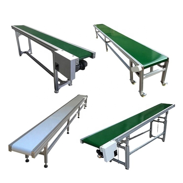 High Quality Heat Resistant Food PVC Conveyor Belt Machine Industrial Flat Portable Belt Conveyor Machine