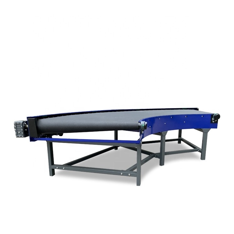 High Quality Power Curve Narrow Turning Belt Machine Horizontal Problem System Pvc Heavy Duty Firewood Conveyor Belt