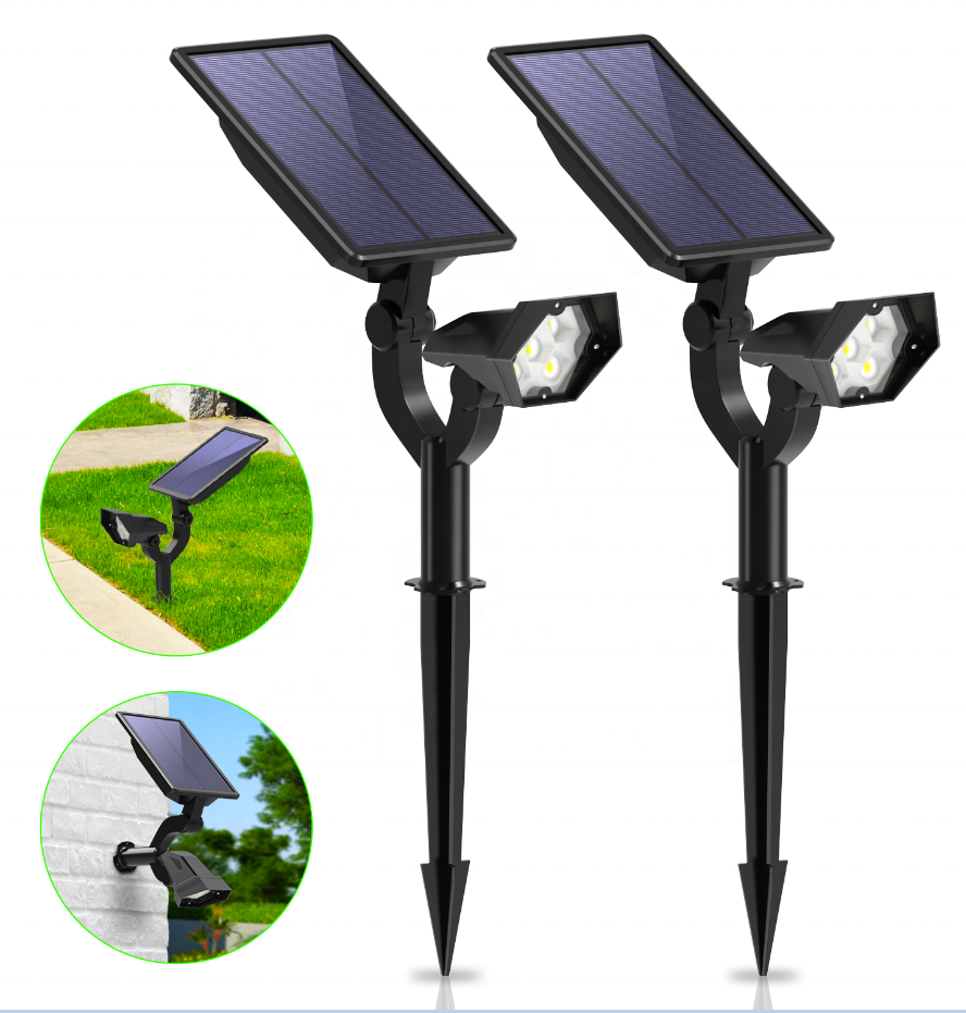 Dropshipping Solar Powered LED Garden Lamp Super Bright Spotlight for Park