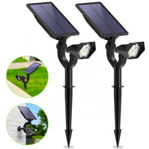 Dropshipping Solar Powered LED Garden Lamp Super Bright Spotlight for Park