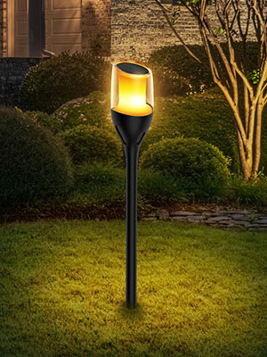 Solar Flame Torch Light Flicker Waterproof Garden  Landscape Lawn Lamp Path Lighting Backyard Outdoor Flame Lights