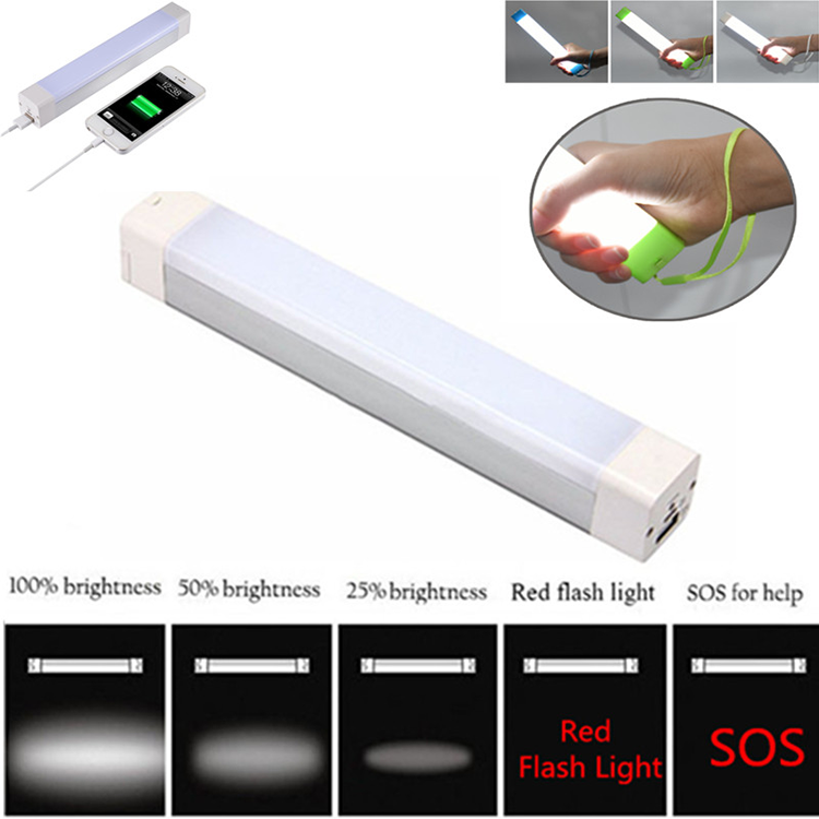 Lithium battery powered solar emergency light led rechargeable