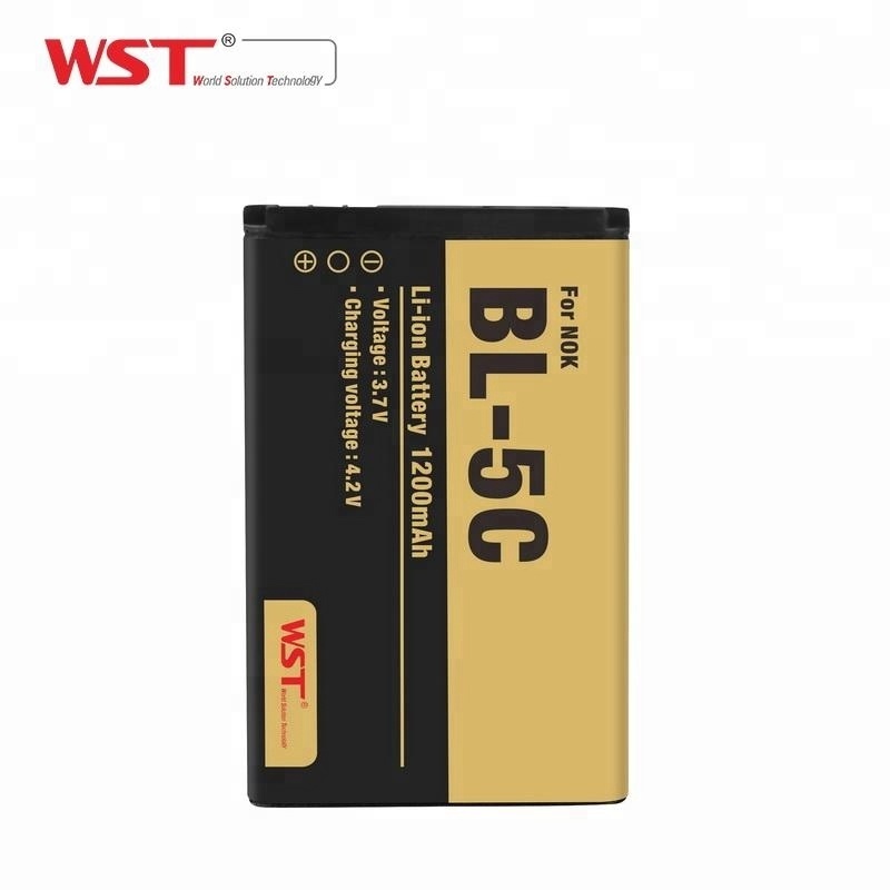 WST 12 Months warranty 3.7V 1200mah Li-ion rechargeable battery for mobile phone