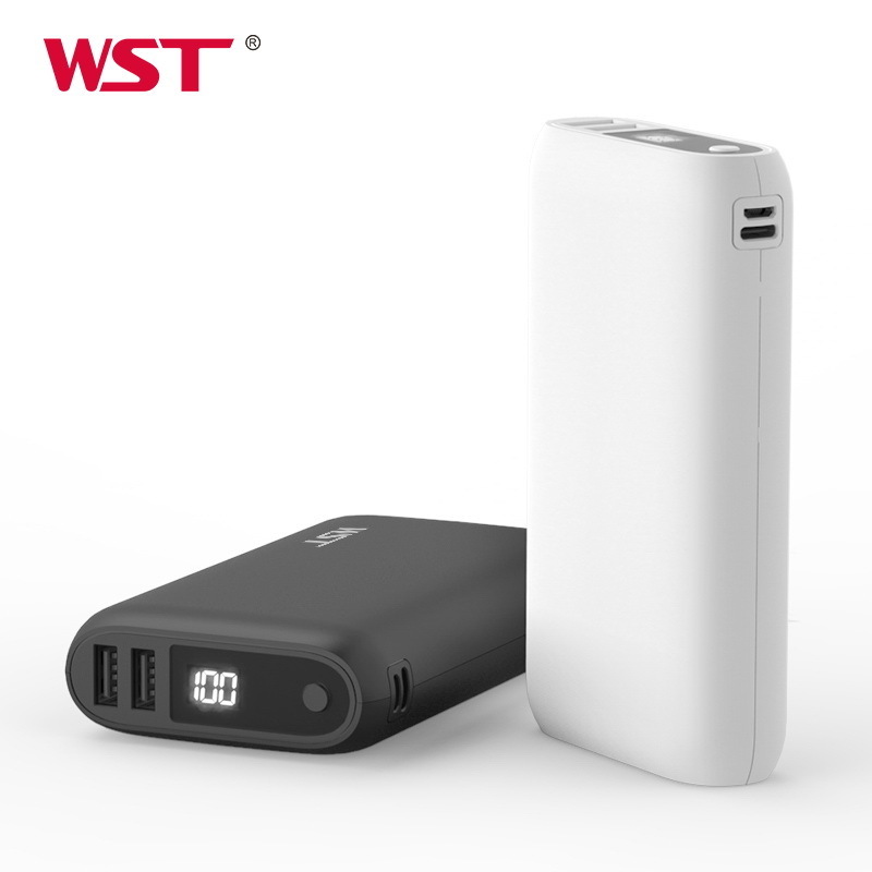 WST New Arrivals Li-ion Battery 20W Fast Charging 20000mah Mini Power Bank for Smartphone