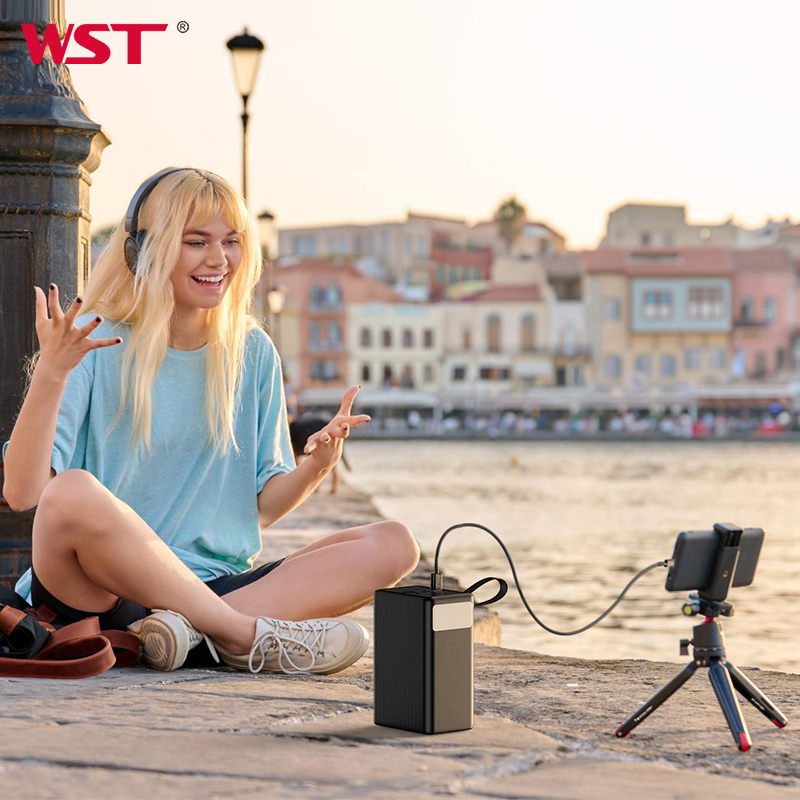 WST New Products 2024 Unique Power Bank Portable Verified Mobile High Capacity 80000mah Power Bank Bancos de Potencia