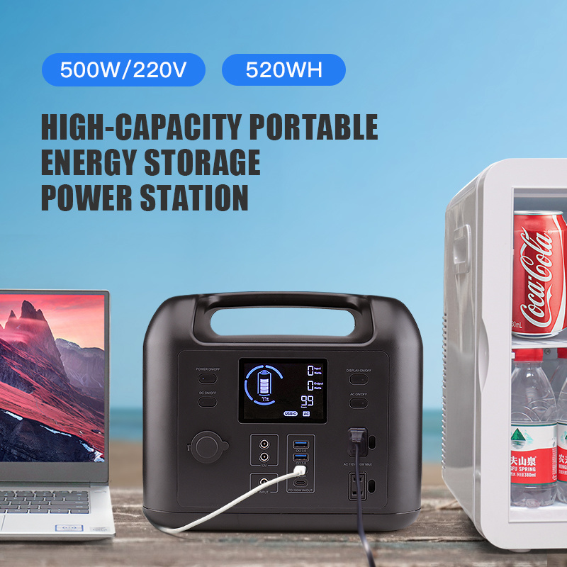 WST lifepo4 portable power bank 220v solar generator lifepo4 power station 500W battery pack lifepo4 solar battery cell