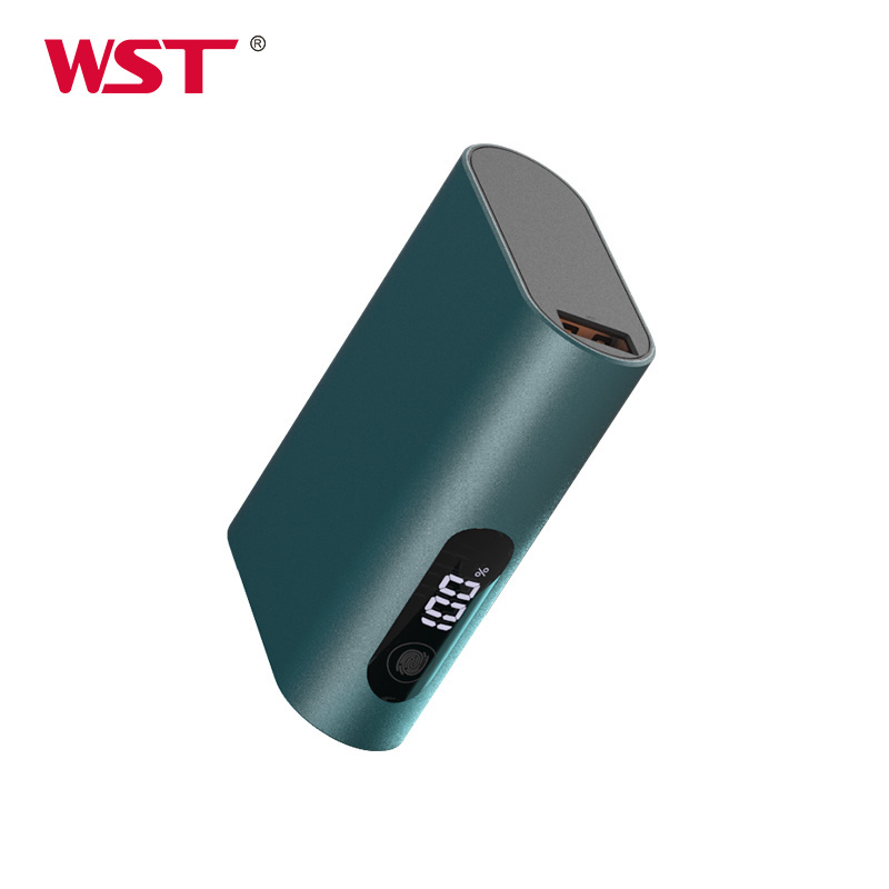 WST hot selling cute portable generator 9600mah mini power bank portable charger with Fingerprint unlock