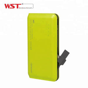 WST Best selling products Leather design 100% compatible laptop 12000mAh power bank