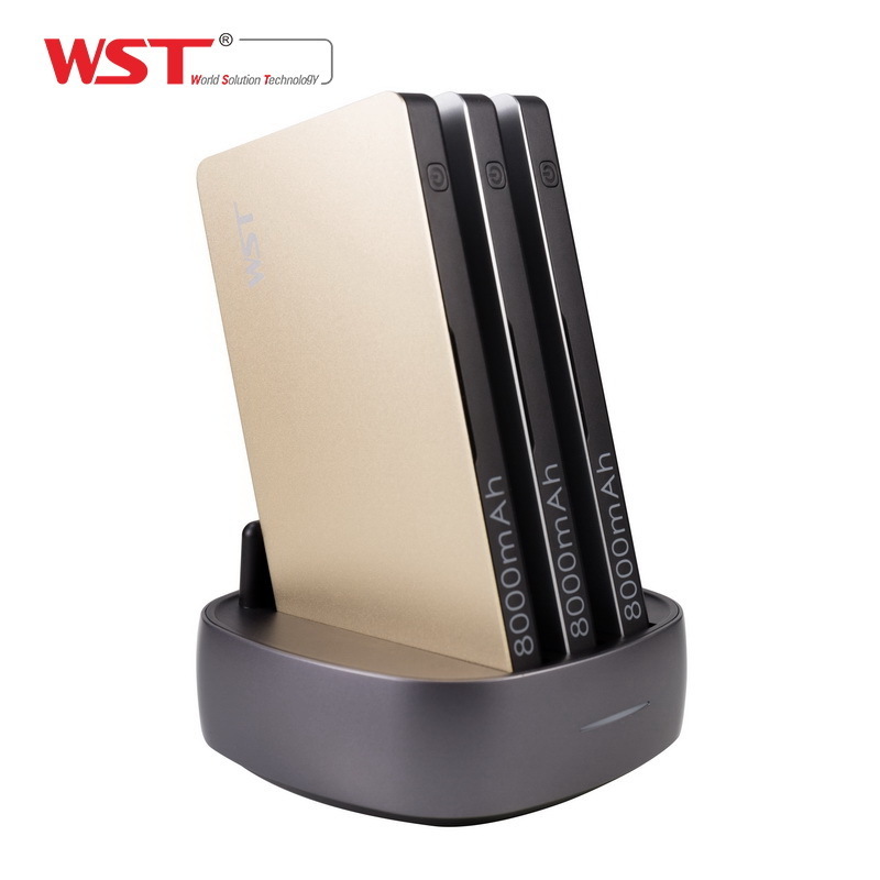 Eco-friendly multifunctional 3-Port coin operated cell phone charging station