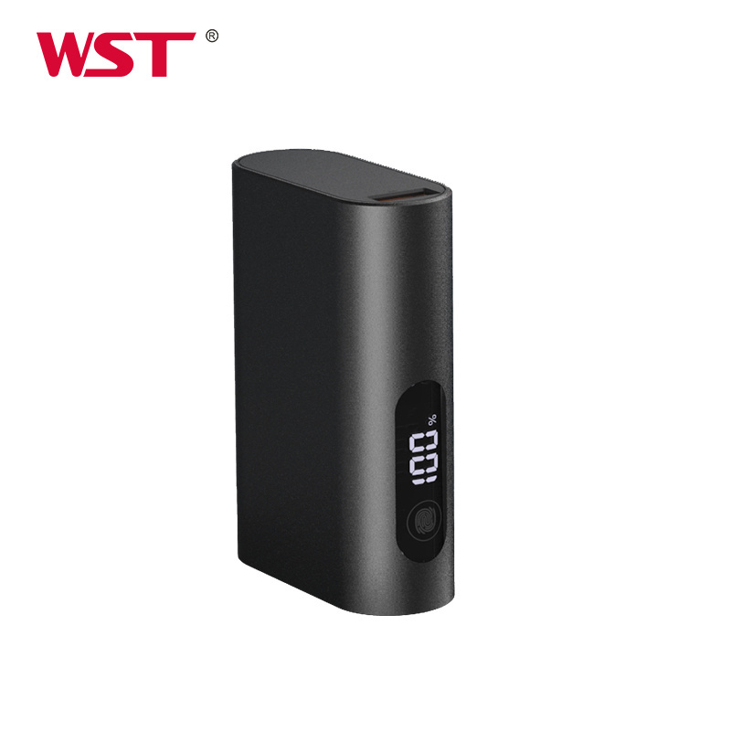 WST hot selling cute portable generator 9600mah mini power bank portable charger with Fingerprint unlock