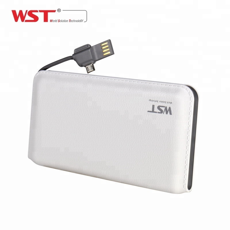 WST Best selling products Leather design 100% compatible laptop 12000mAh power bank