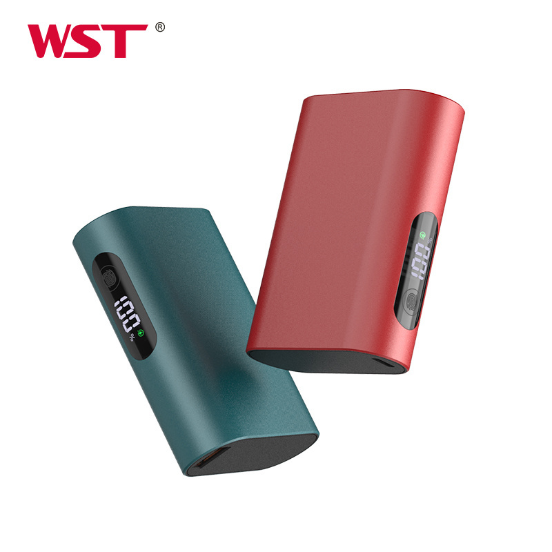 WST hot selling cute portable generator 9600mah mini power bank portable charger with Fingerprint unlock